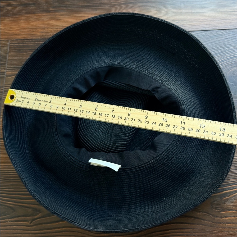 Elegant Black Wide-Brim Sun Hat with Subtle Bow Accent Great Hats by Karen Keith - Picture 9 of 9